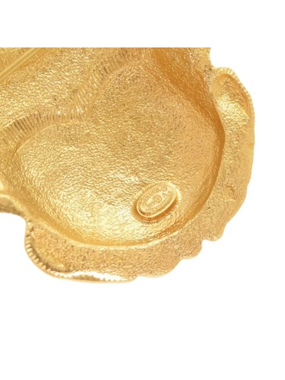 Chanel Scarab Motif CC Logo Metal Gold Brooch